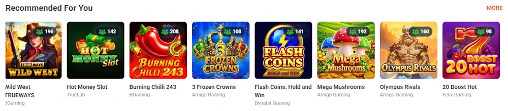 Juegos de Casino 20Bet